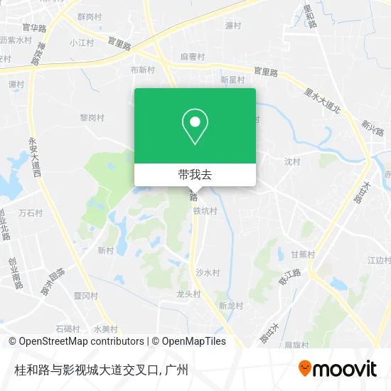 桂和路与影视城大道交叉口地图