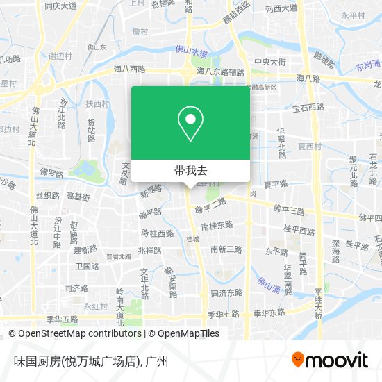 味国厨房(悦万城广场店)地图
