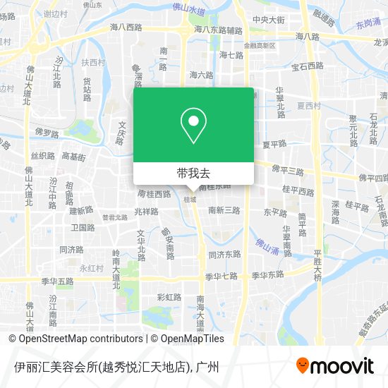 伊丽汇美容会所(越秀悦汇天地店)地图