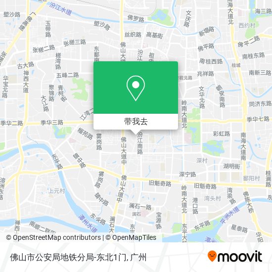 佛山市公安局地铁分局-东北1门地图