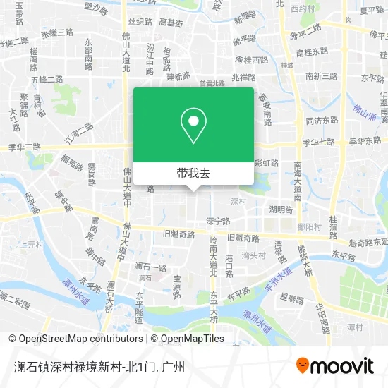 澜石镇深村禄境新村-北1门地图