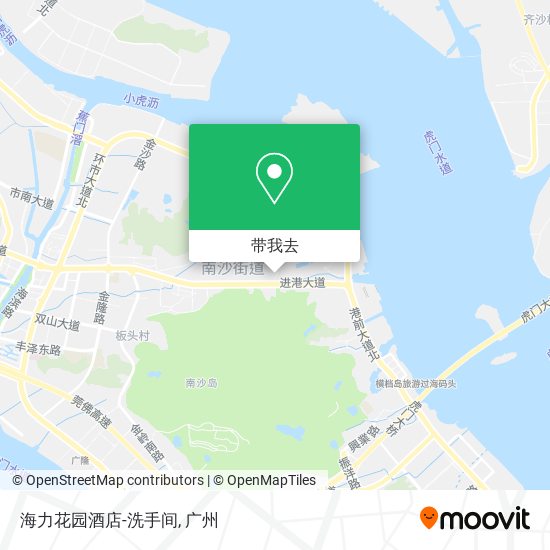 海力花园酒店-洗手间地图