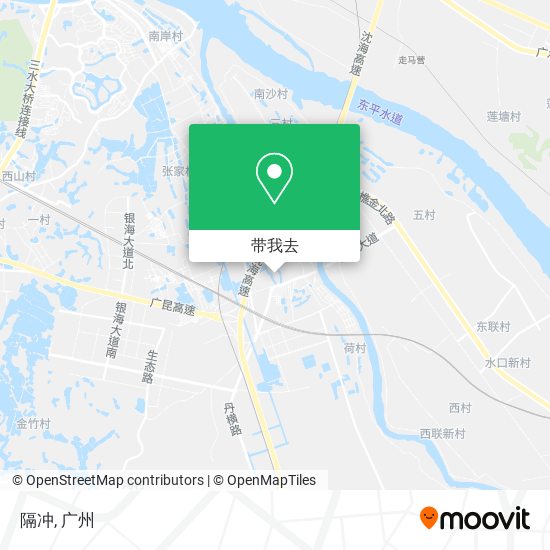隔冲地图