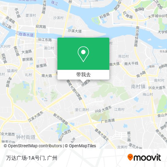 万达广场-1A号门地图