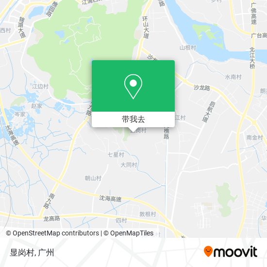 显岗村地图