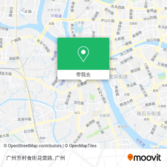广州芳村食街花蕾路地图