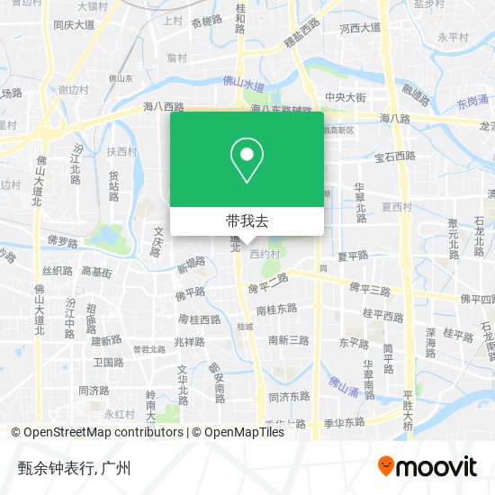 甄余钟表行地图
