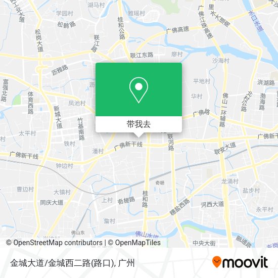 金城大道/金城西二路(路口)地图