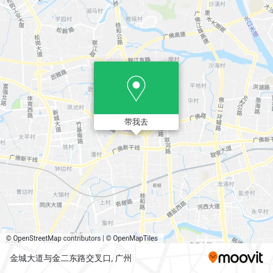 金城大道与金二东路交叉口地图