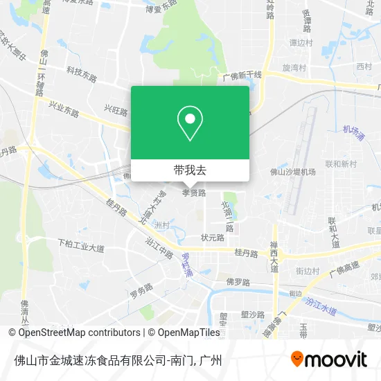 佛山市金城速冻食品有限公司-南门地图