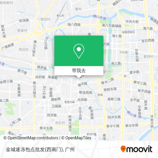 金城速冻包点批发(西南门)地图