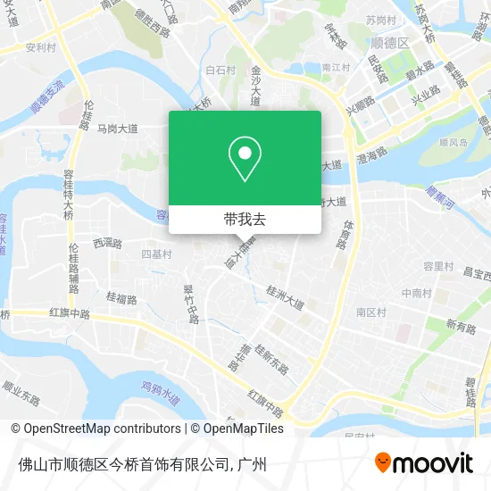 佛山市顺德区今桥首饰有限公司地图