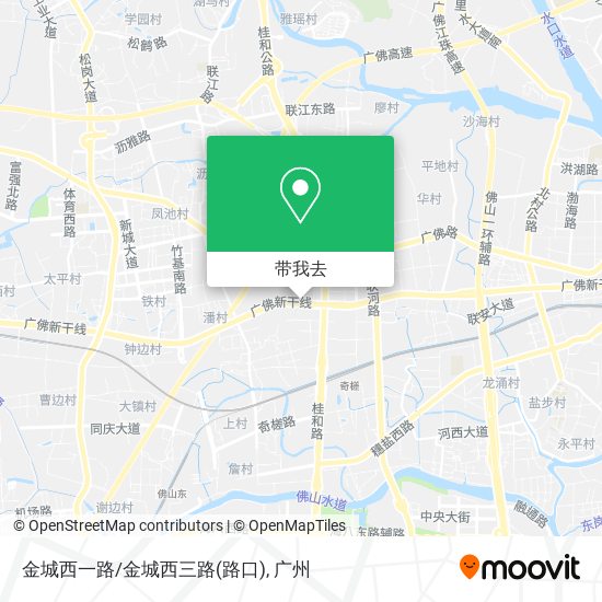 金城西一路/金城西三路(路口)地图
