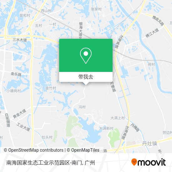南海国家生态工业示范园区-南门地图