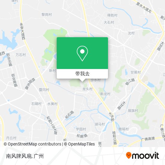 南风牌风扇地图