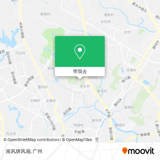 南风牌风扇地图