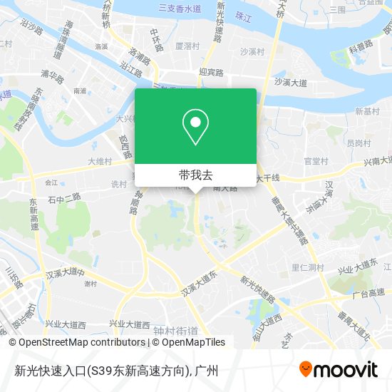 新光快速入口(S39东新高速方向)地图