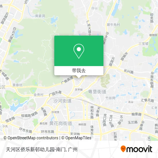 天河区侨乐新邨幼儿园-南门地图