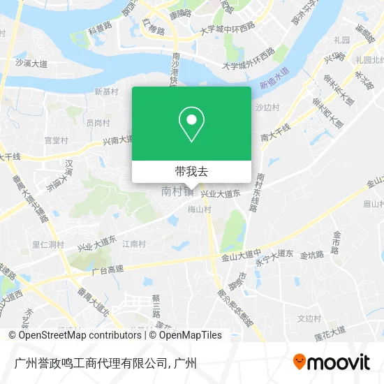 广州誉政鸣工商代理有限公司地图