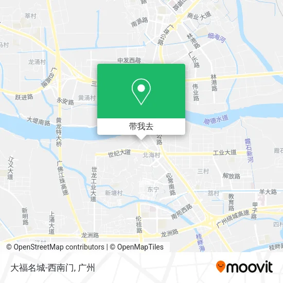 大福名城-西南门地图