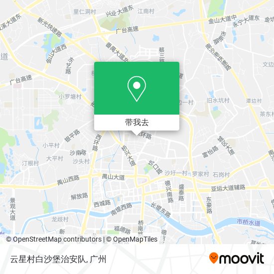 云星村白沙堡治安队地图