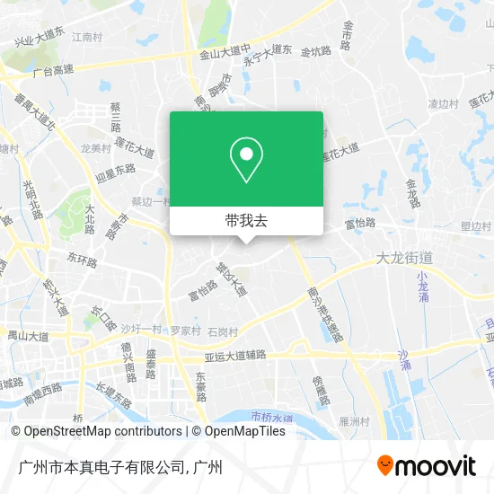 广州市本真电子有限公司地图