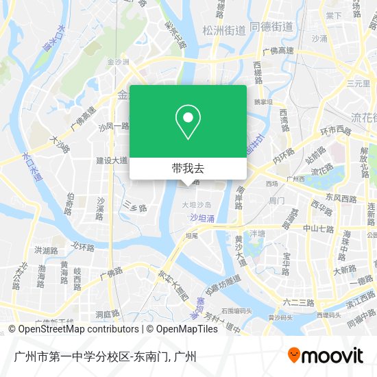广州市第一中学分校区-东南门地图