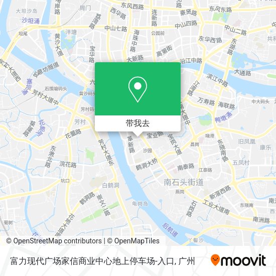 富力现代广场家信商业中心地上停车场-入口地图