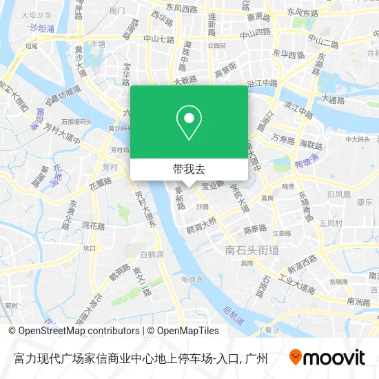 富力现代广场家信商业中心地上停车场-入口地图