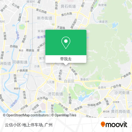 云信小区-地上停车场地图