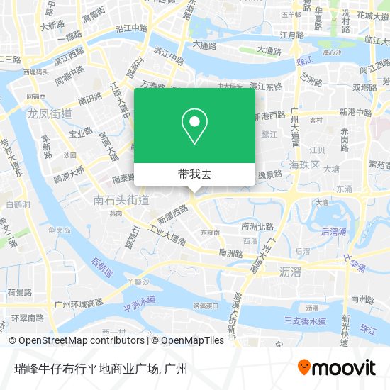 瑞峰牛仔布行平地商业广场地图