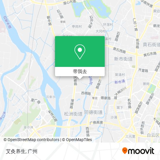 艾灸养生地图