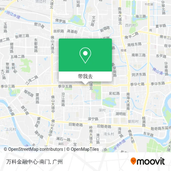万科金融中心-南门地图