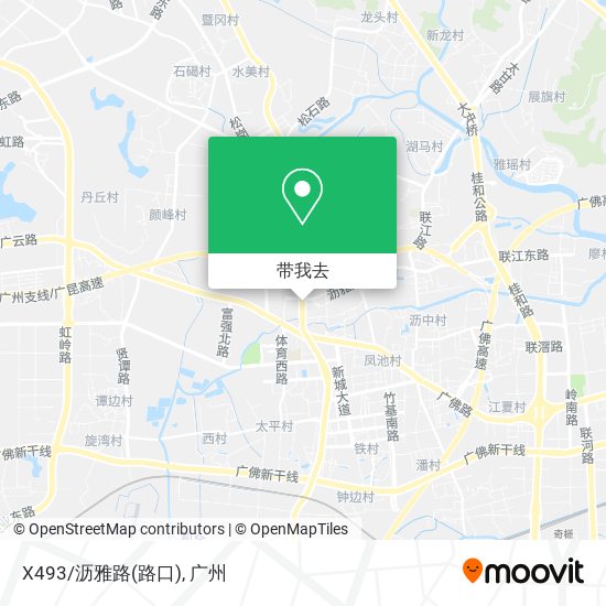 X493/沥雅路(路口)地图