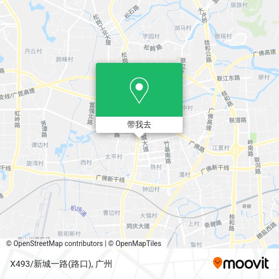 X493/新城一路(路口)地图