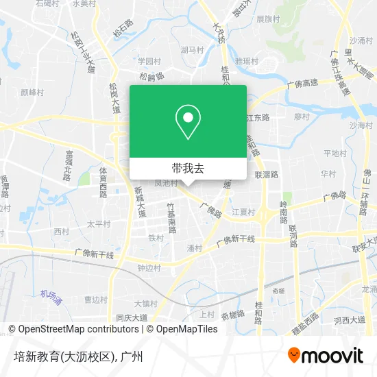 培新教育(大沥校区)地图