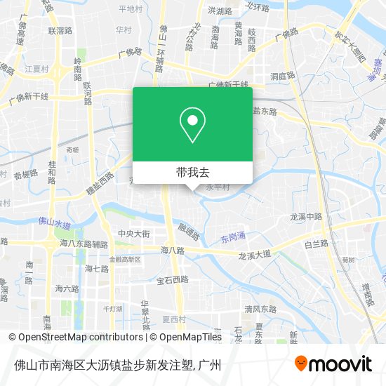 佛山市南海区大沥镇盐步新发注塑地图