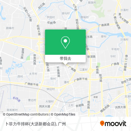 卜菲力牛排杯(大沥新都会店)地图