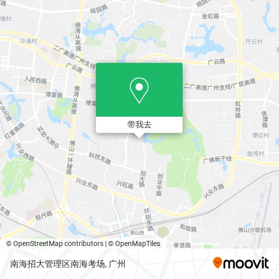 南海招大管理区南海考场地图