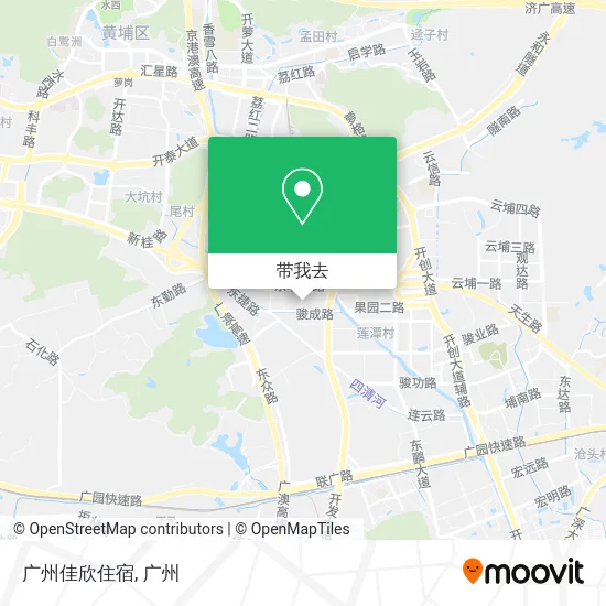 广州佳欣住宿地图