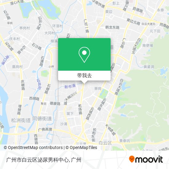 广州市白云区泌尿男科中心地图