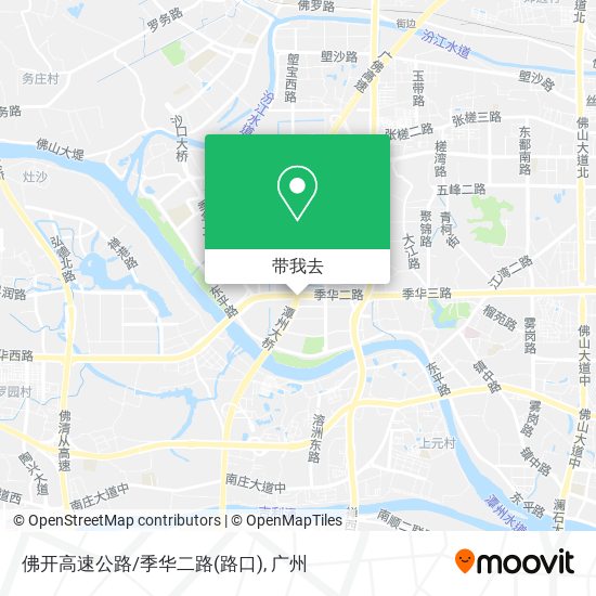 佛开高速公路/季华二路(路口)地图