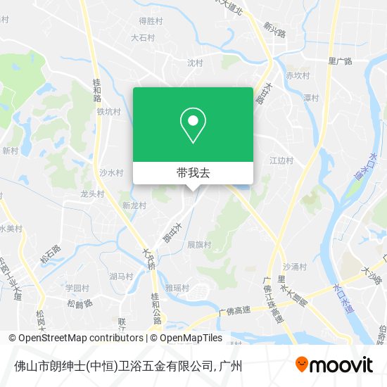佛山市朗绅士(中恒)卫浴五金有限公司地图