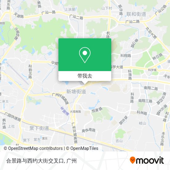 合景路与西约大街交叉口地图