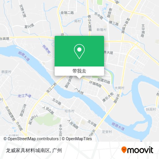 龙威家具材料城南区地图