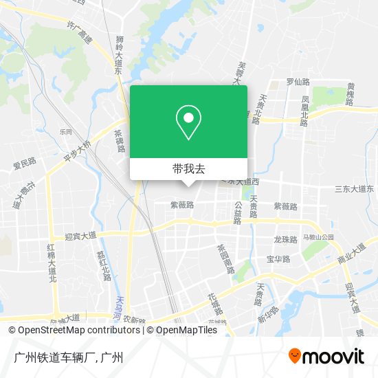 广州铁道车辆厂地图