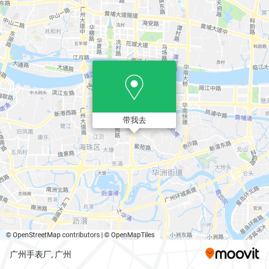广州手表厂地图