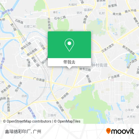 鑫瑞德彩印厂地图