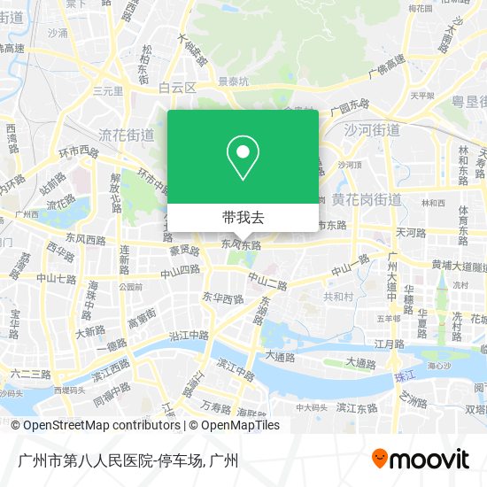 广州市第八人民医院-停车场地图