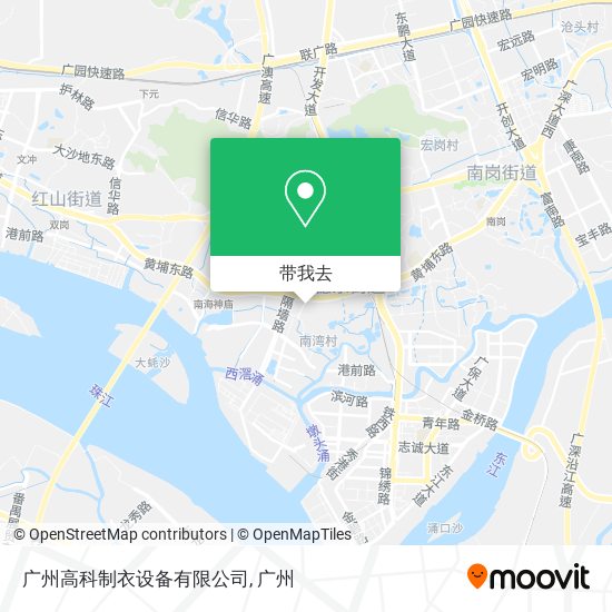 广州高科制衣设备有限公司地图